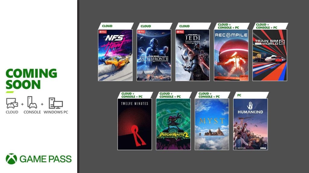 Xbox Game Pass druga połowa sierpnia 2021