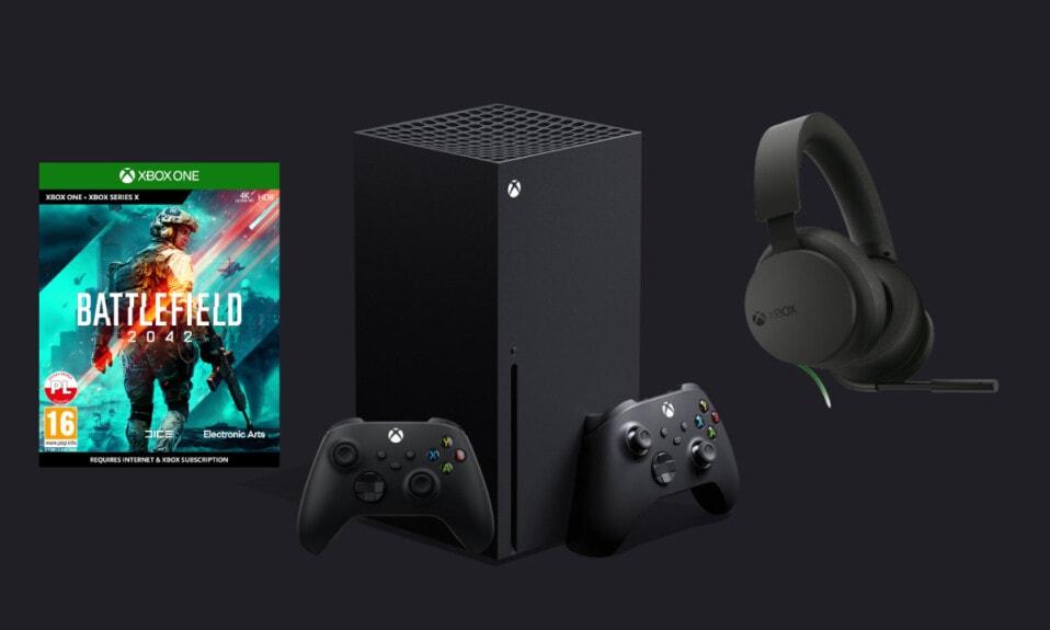 Xbox Series X + Battlefield 2042 + Microsoft Stereo Headset + dodatkowy pad
