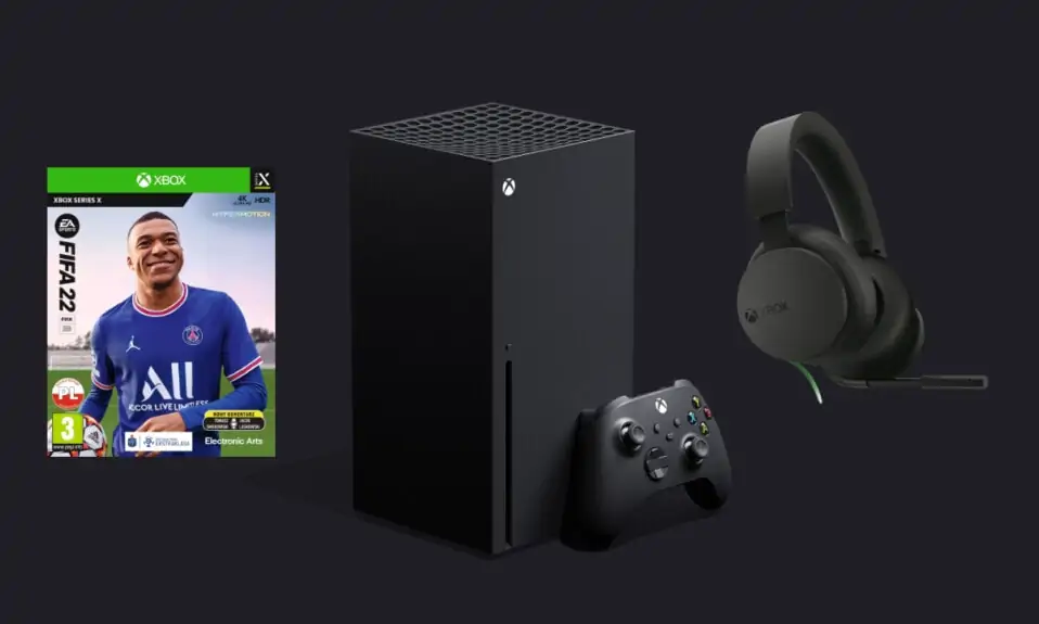 Xbox Series X + Microsoft Xbox Series Stereo Headset + FIFA 22