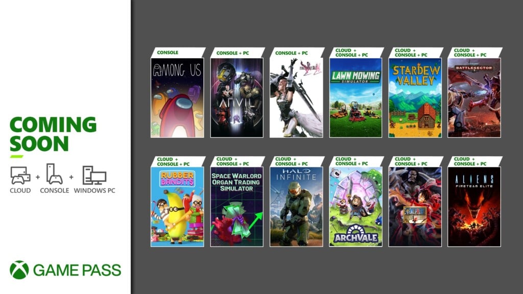 Xbox Game Pass grudzień 2021 - pierwsza porcja gier
