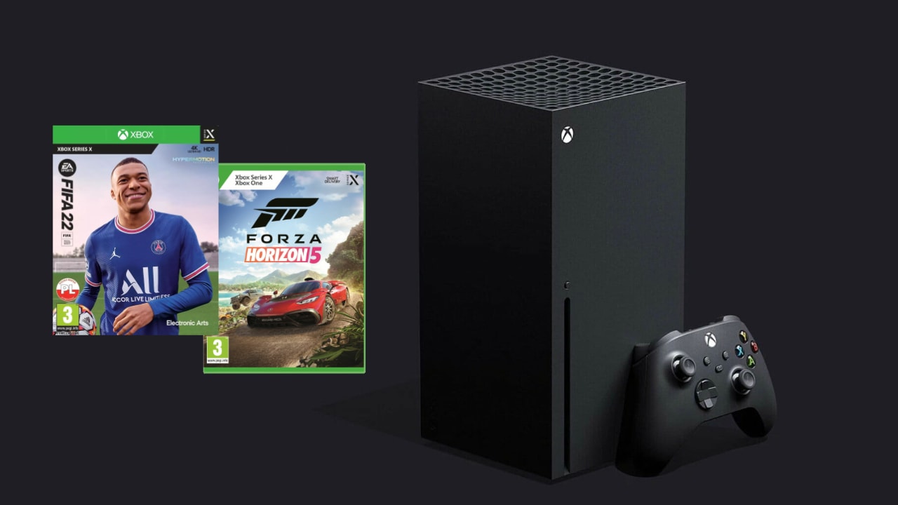 Xbox Series X + FIFA 22 + Forza Horizon 5
