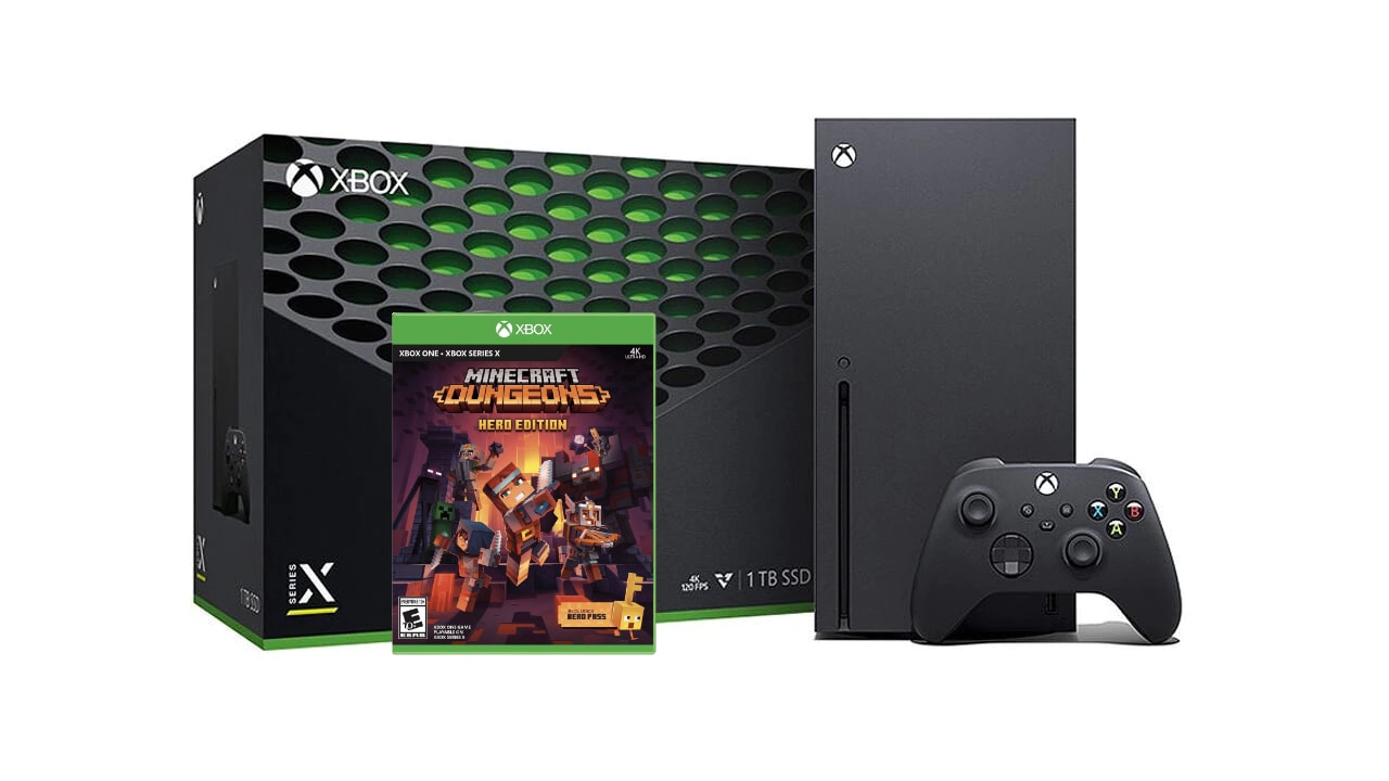 Xbox Series X + Minecraft Dungeons - Edycja Hero