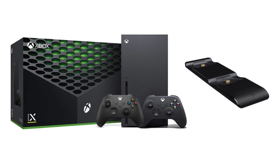 Xbox Series X + dodatkowy kontroler + PDP Gaming Dual Ultra Slim Charge System