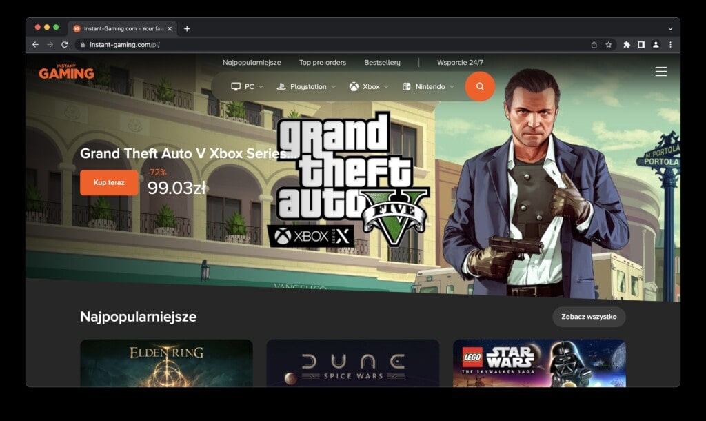 Instant Gaming screenshot