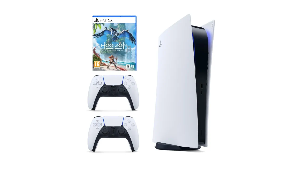 PlayStation 5 + dodatkowy kontroler + Horizon Forbidden West