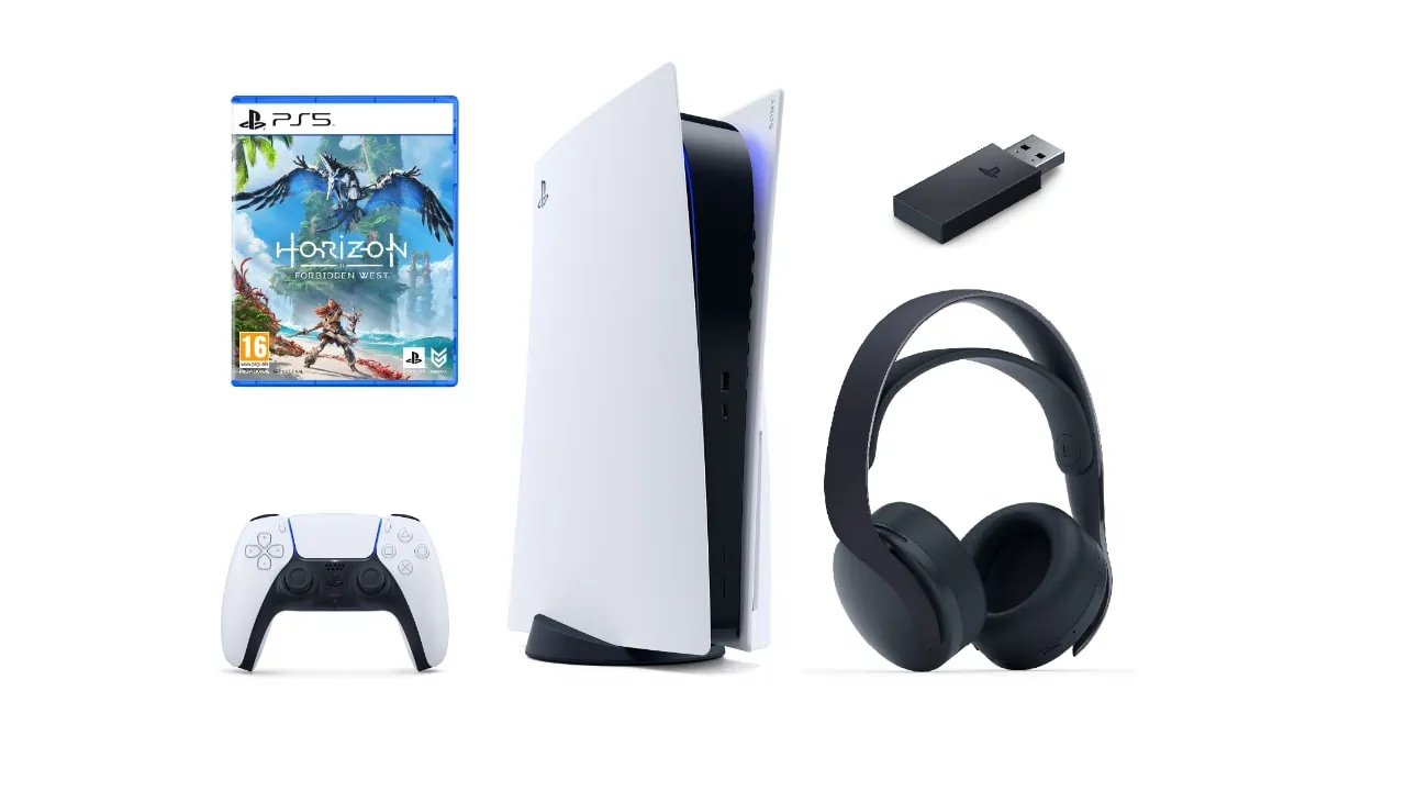 Sony PlayStation 5 + Pulse 3D Wireless + Horizon Forbidden West