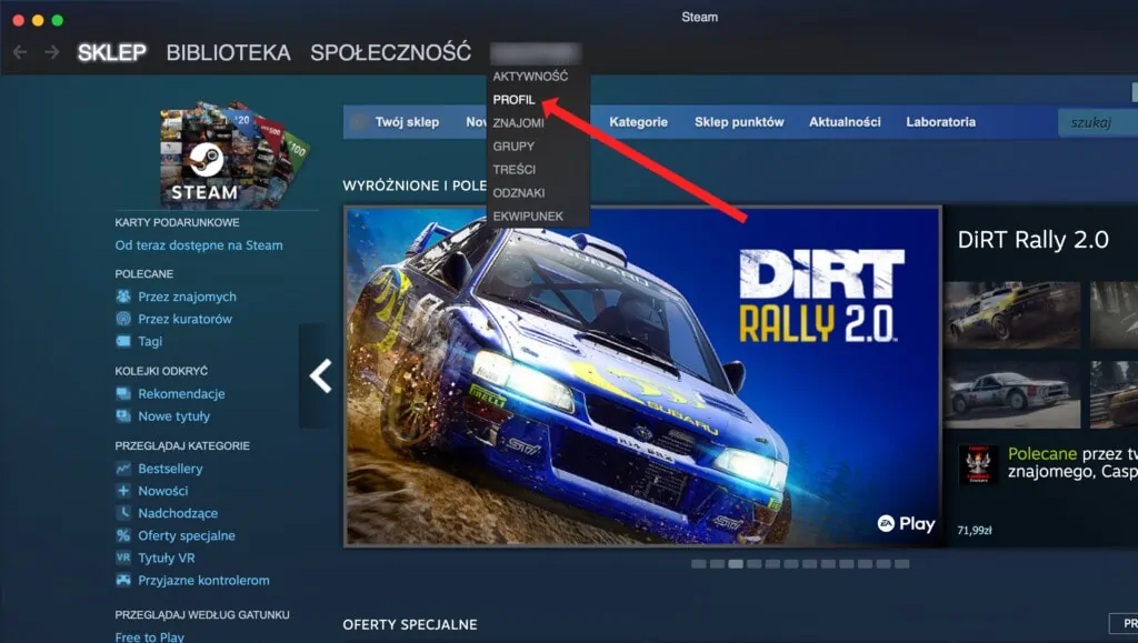 Steam ustawianie avatara