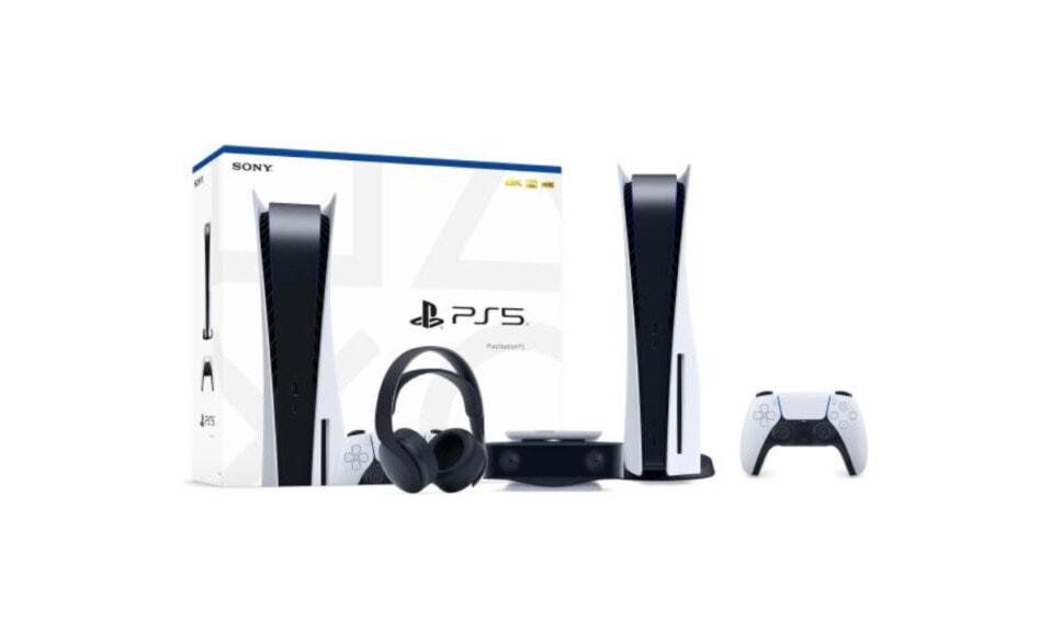 PlayStation 5 + słuchawki bezprzewodowe Pulse 3D + Kamera HD
