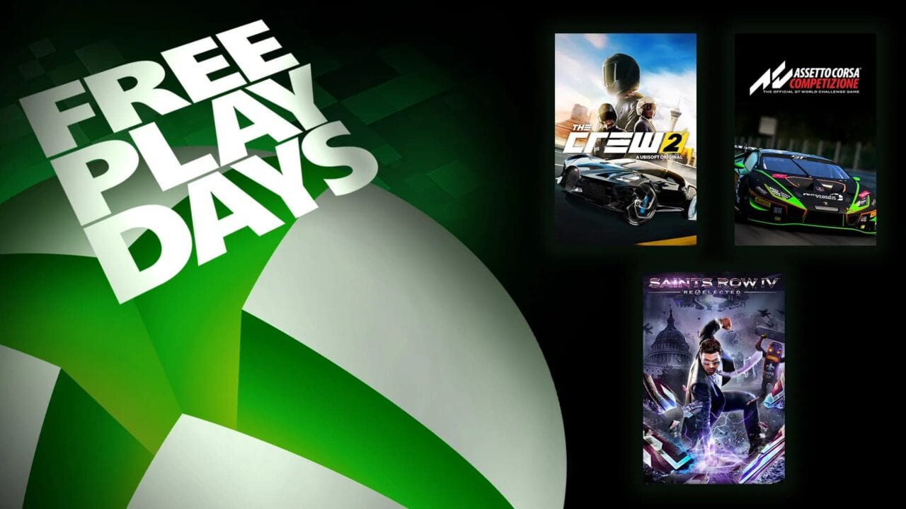 Xbox Free Play Days The Crew 2 Assetto Corsa Saints Row IV