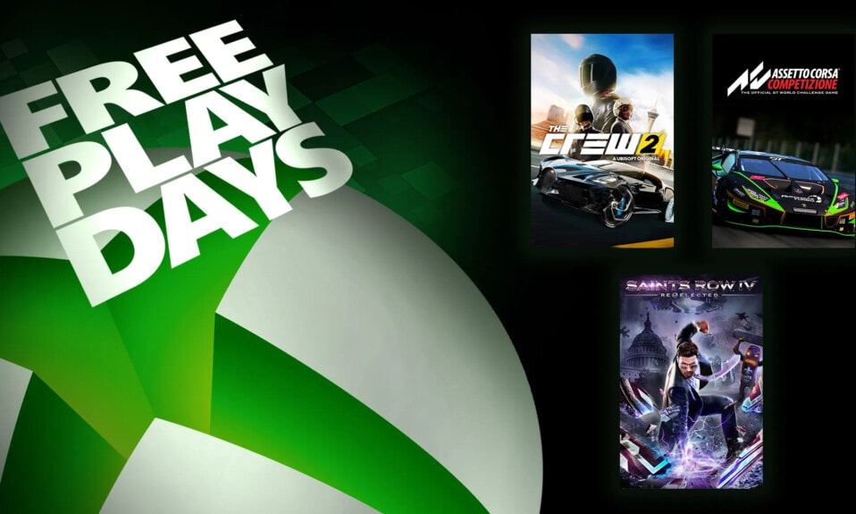 Xbox Free Play Days The Crew 2 Assetto Corsa Saints Row IV