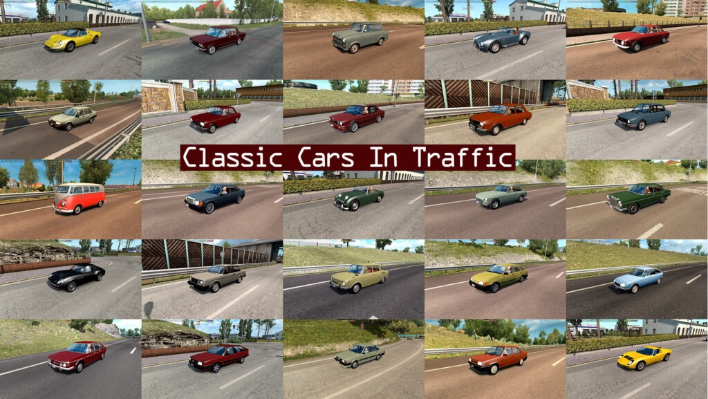 Classic Cars Traffic Pack mod