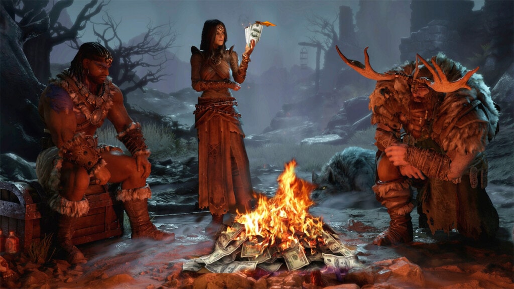 Diablo 4 ekran wyboru postaci