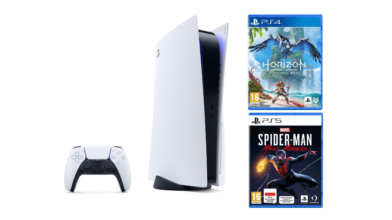 PlayStation 5 + Horizon: Forbidden West + Marvel’s Spider-Man: Miles Morales