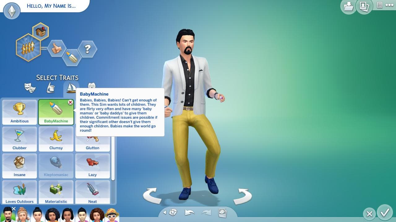The Sims 4 100 Base Game Traits