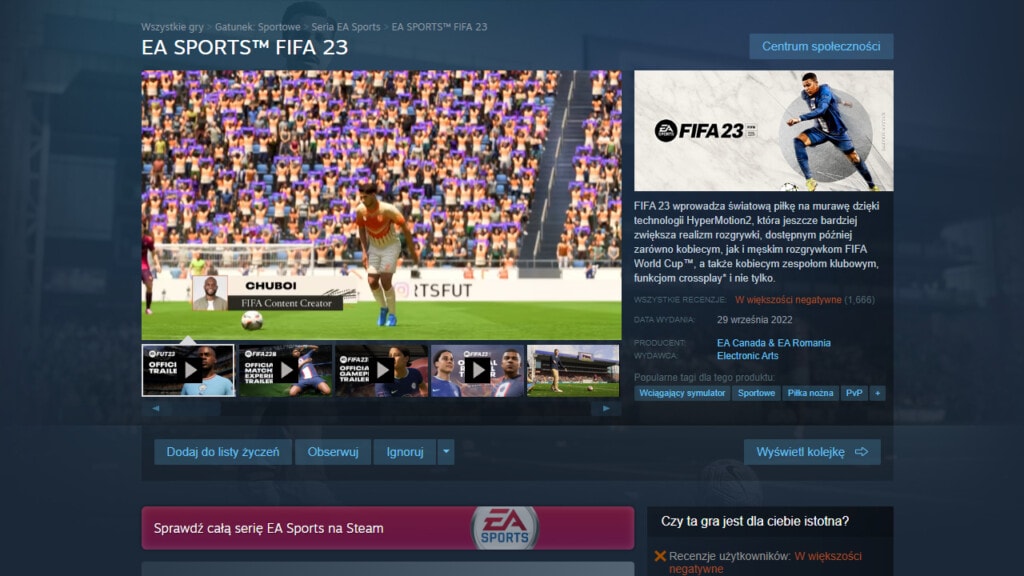 FIFA 23 Steam