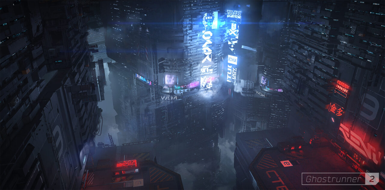 Ghostrunner 2 grafika koncepcyjna