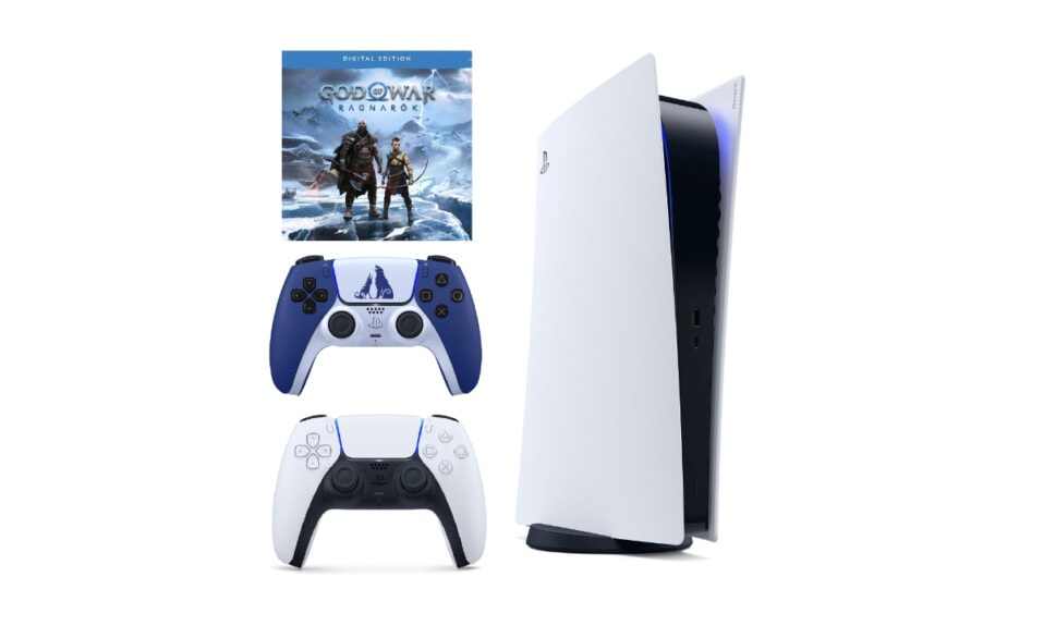 PlayStation 5 Digital + God of War Ragnarok + limitowany pad God of War Ragnarok Edition