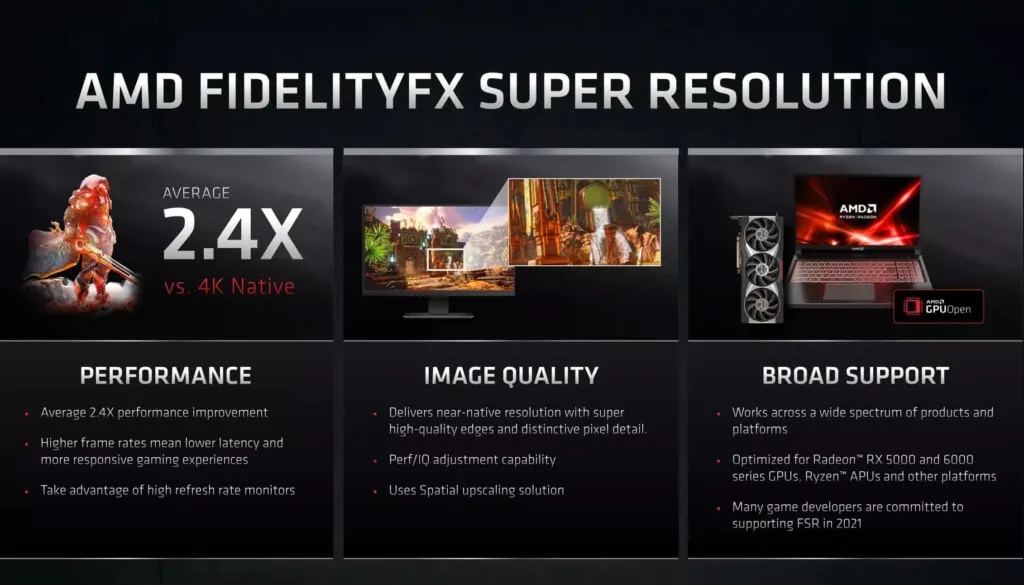 AMD FidelityFX Super Resolution