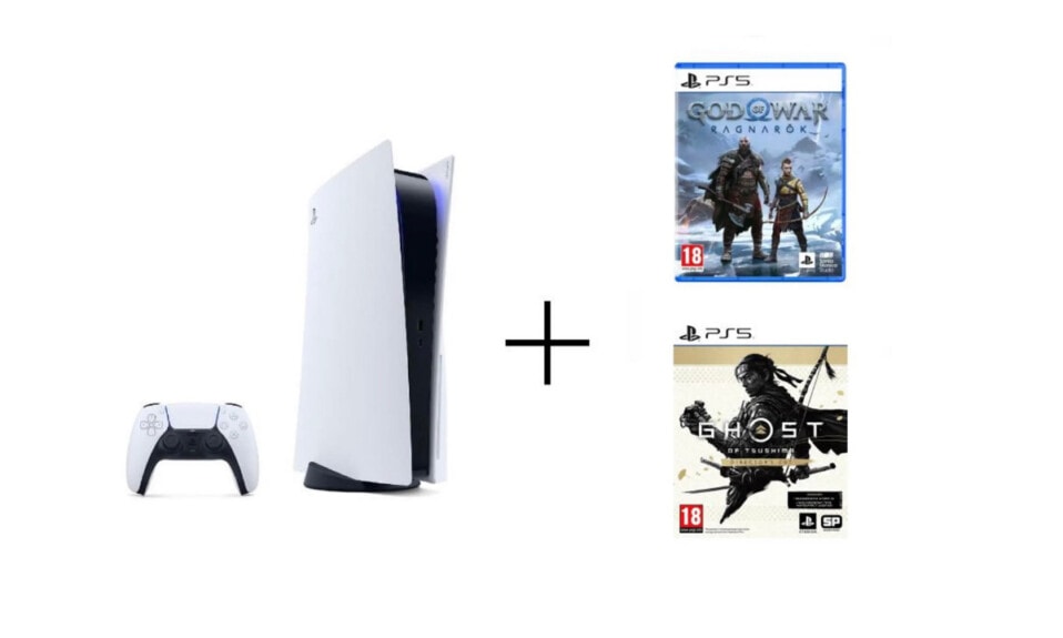 PlayStation 5 + God of War Ragnarok + Ghost of Tsushima