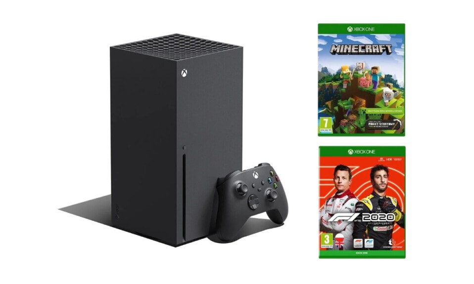 Xbox Series X + Minecraft Pakiet Startowy + F1 2020
