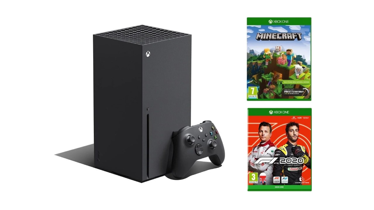 Xbox Series X + Minecraft Pakiet Startowy + F1 2020