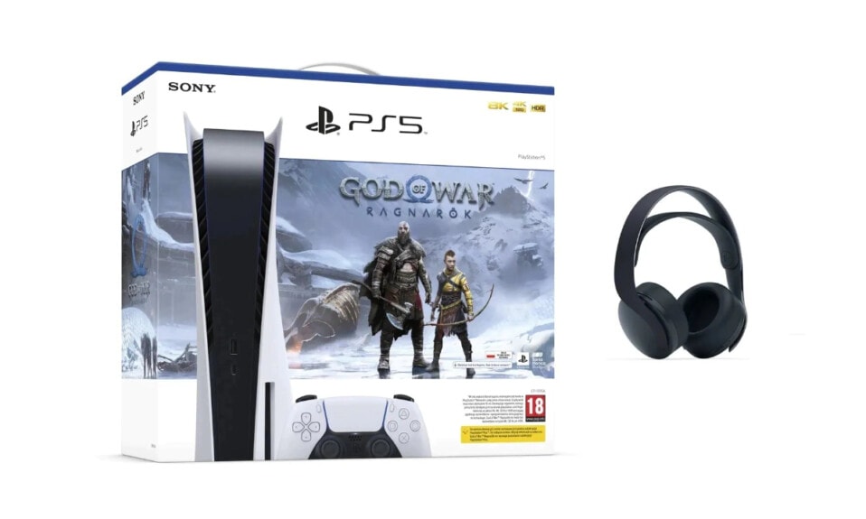 PlayStation 5 + God of War Ragnarok + PULSE 3D Wireless Headset