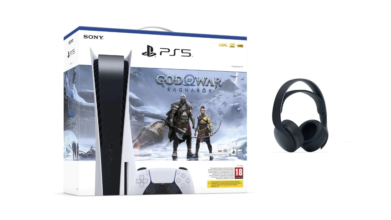PlayStation 5 + God of War Ragnarok + PULSE 3D Wireless Headset