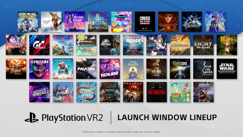 Lista gier na PS VR2 od momentu premiery do marca