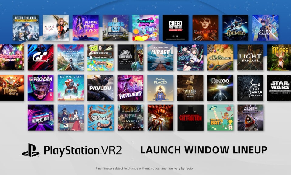 Lista gier na PS VR2 od momentu premiery do marca
