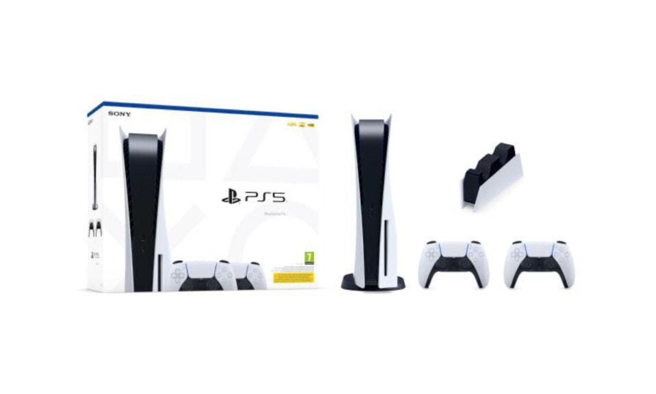 PlayStation 5 + dodatkowy pad + stacja ładowania dualsense
