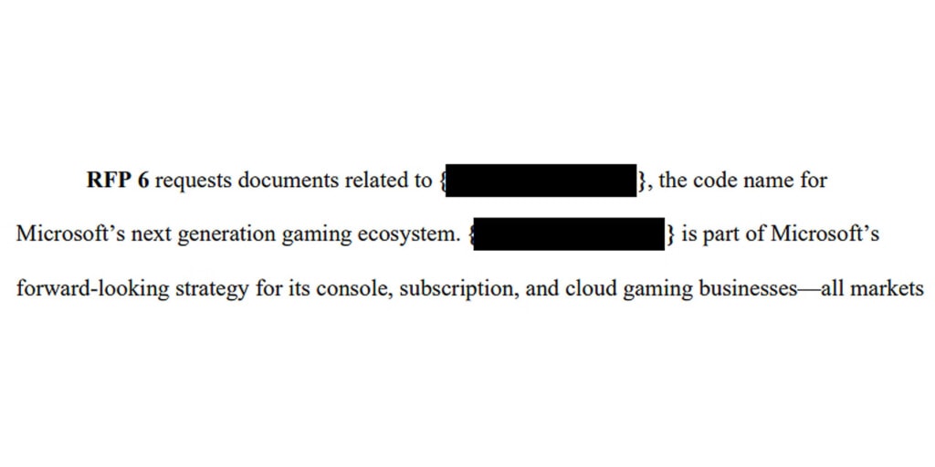 Fragment dokumentów FTC o nowym Xboxie