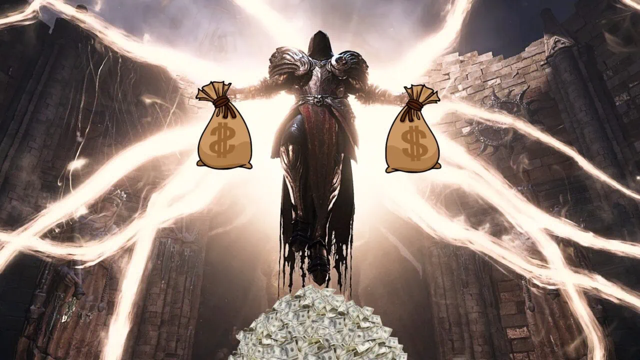 Diablo 4 Inarius pieniadze