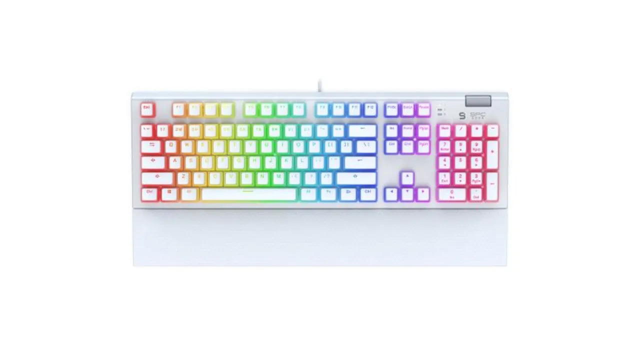SPC Gear GK650K Omnis RGB Onyx White Pudding Edition - Kailh Red