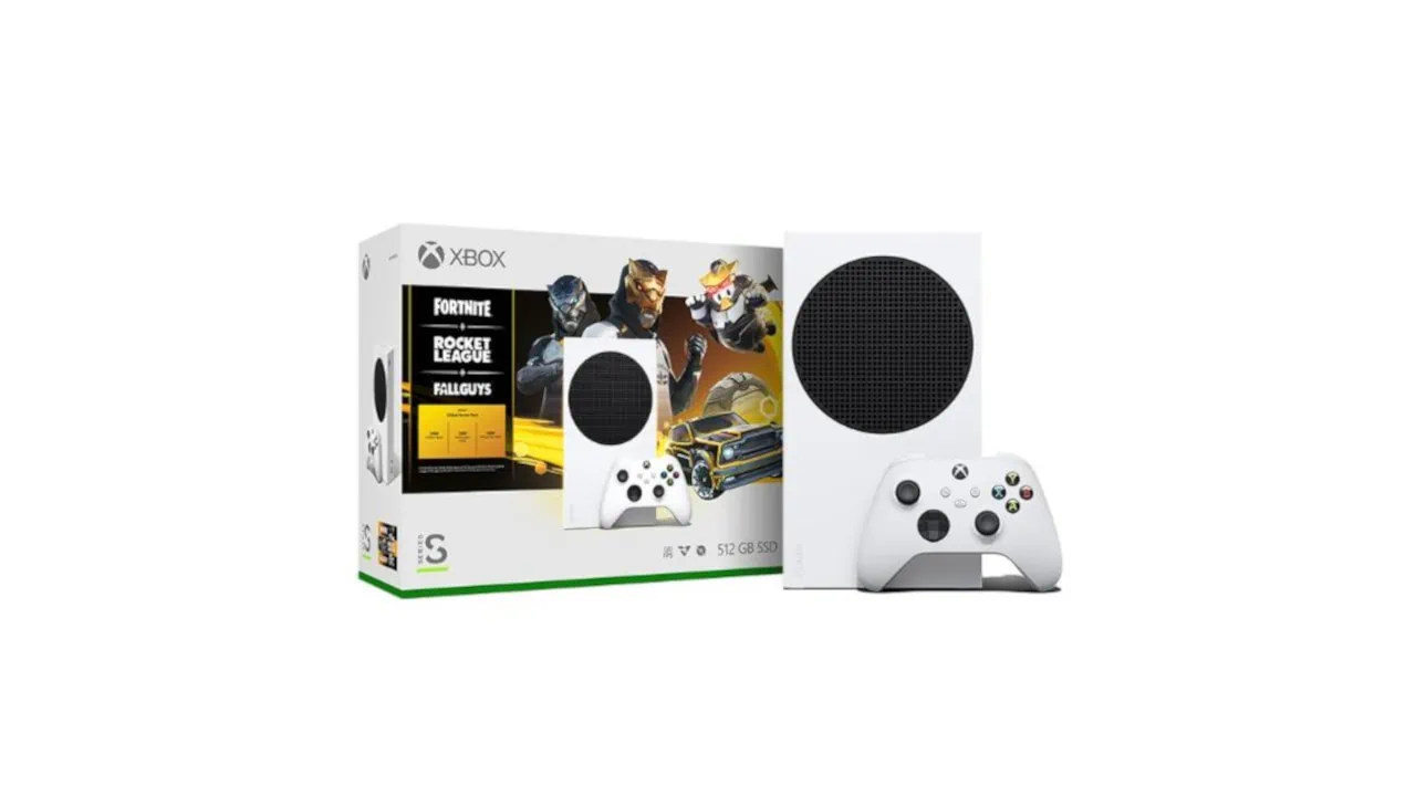 Xbox Series S - dodatki do gier Fortnite, Fall Guys, Rocket League