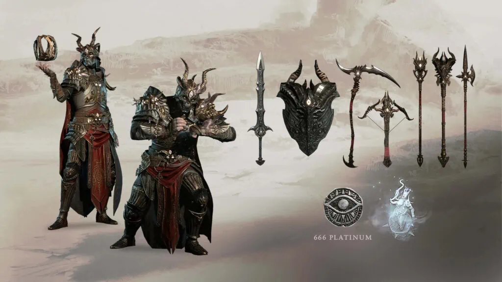 Diablo 4 dodatkowe skórki broni i bonusy
