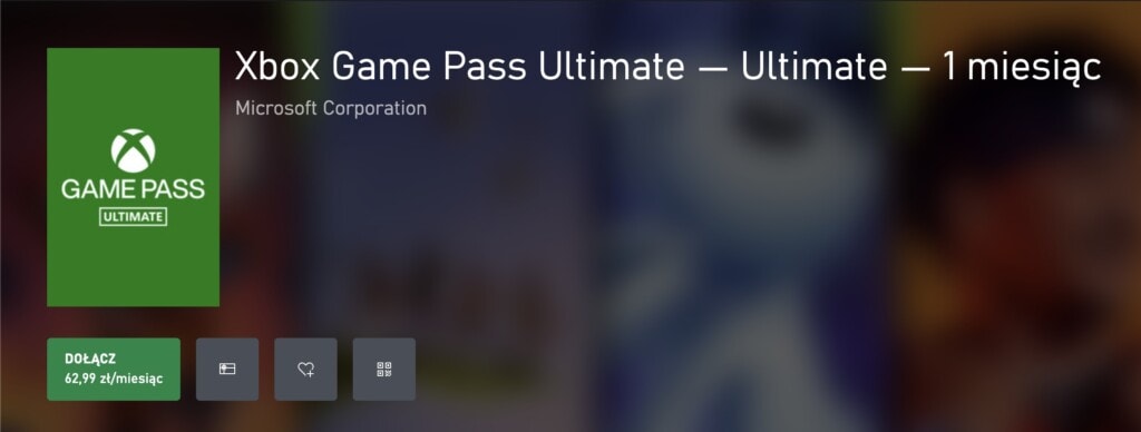 1 miesiąc Xbox Game Pass Ultimate za 62,99 zł
