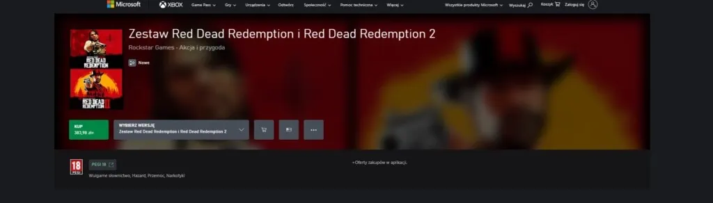 Pakiet Red Dead Redemption Microsoft Store