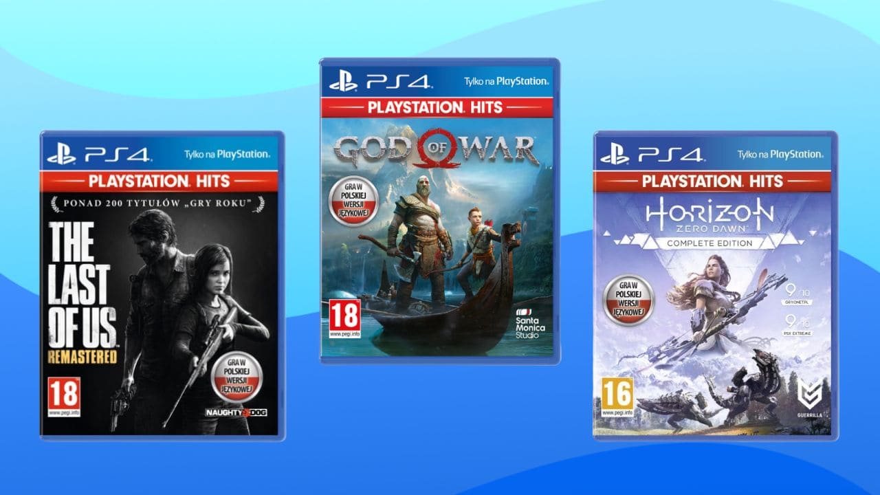 gry playstation the last of us remastered god of war horizon zero dawn complete edition