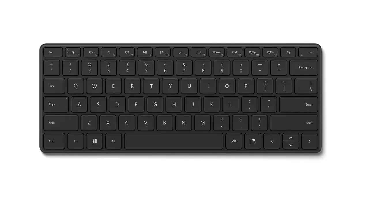 Klawiatura Microsoft Bluetooth Compact Keyboard dostępna w promocji za 189 zł (60 zł taniej)