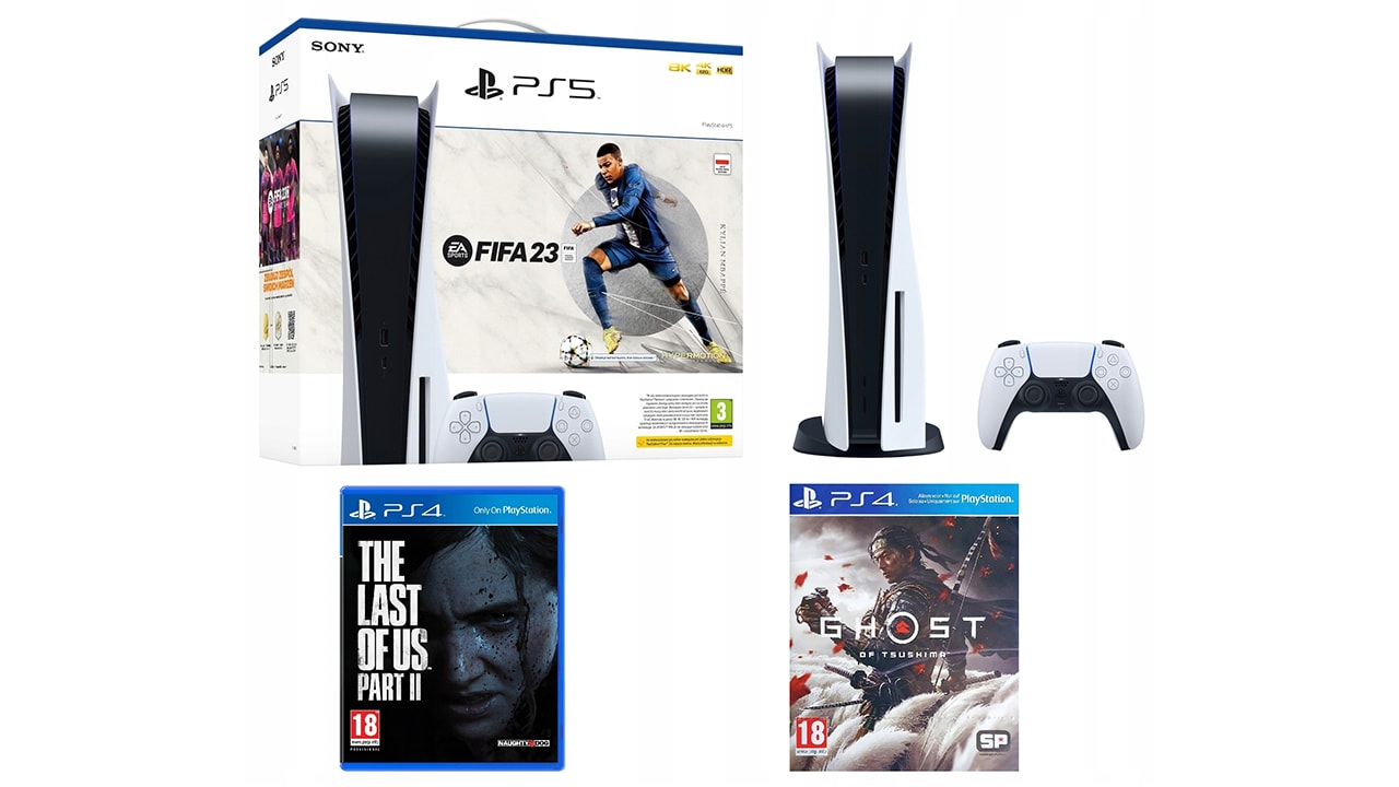 PlayStation 5 FIFA 23 The Last of Us Part II Ghost of Tsushima