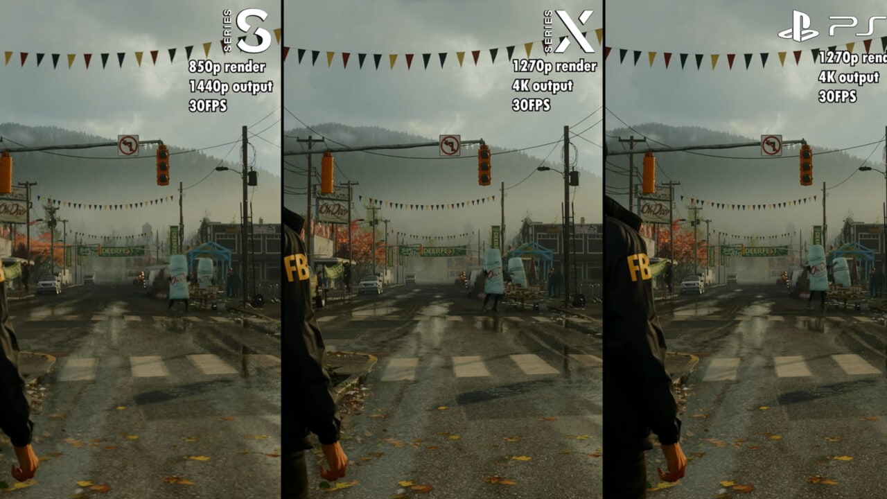 Alan Wake 2 XSS vs XSX vs PS5