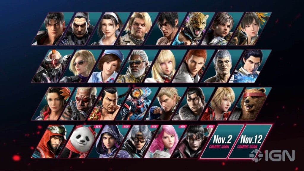 tekken 8 lista postaci