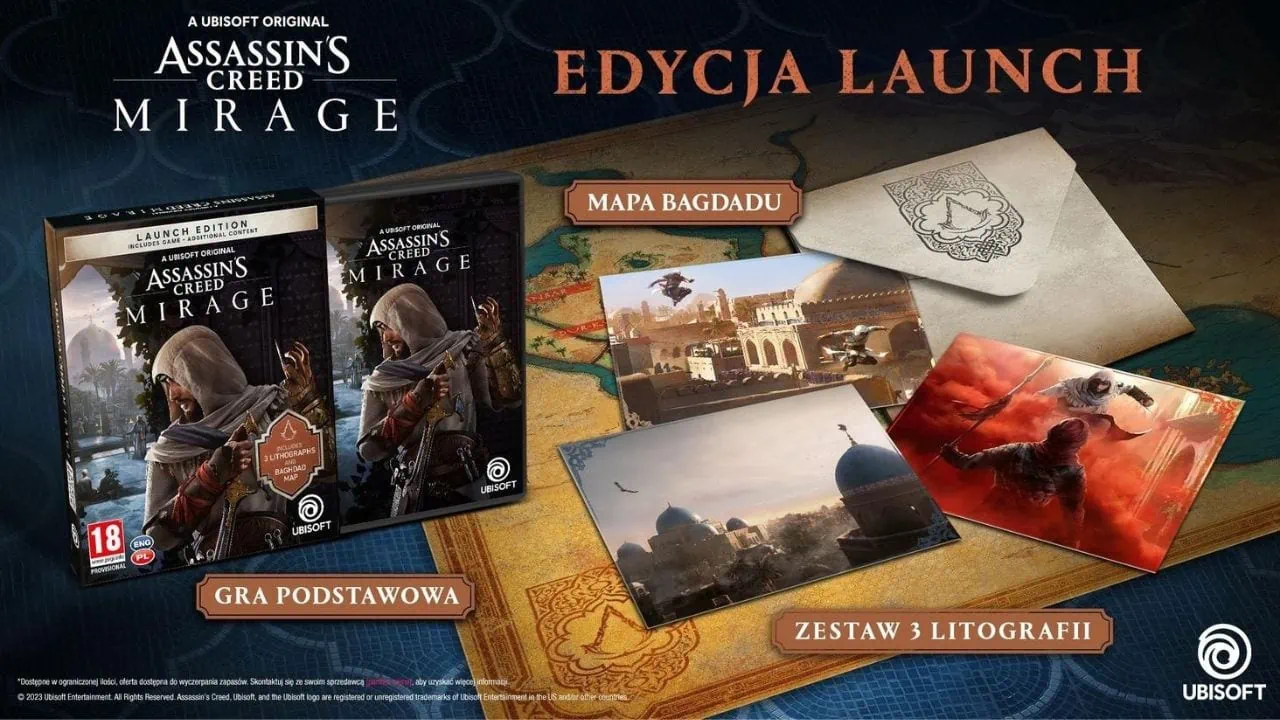 Assassin’s Creed: Mirage Launch Edition na PS5 za 89,90 zł! Zgarnij wydanie pudełkowe w świetnej cenie