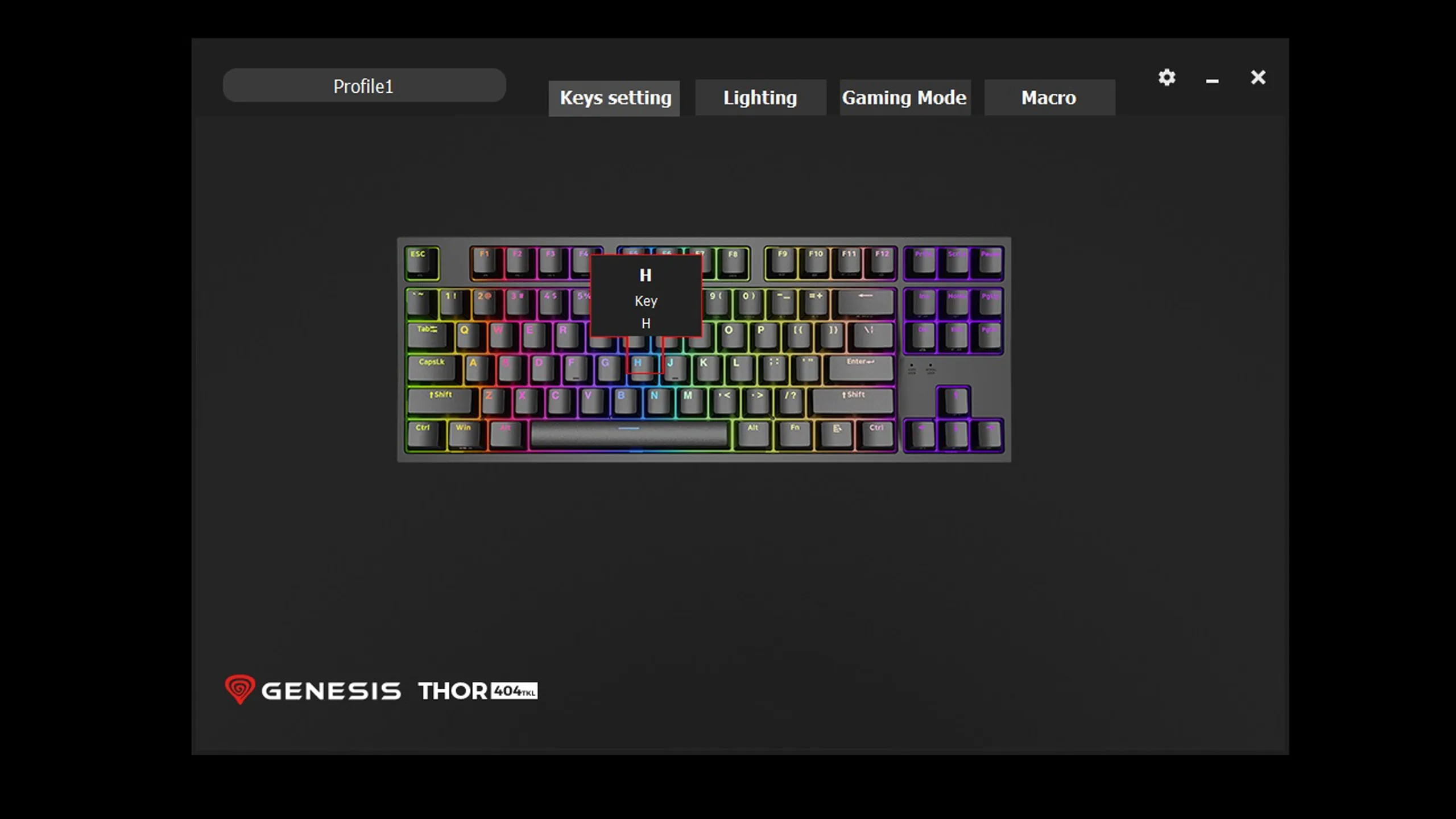 Genesis Thor 404 TKL software