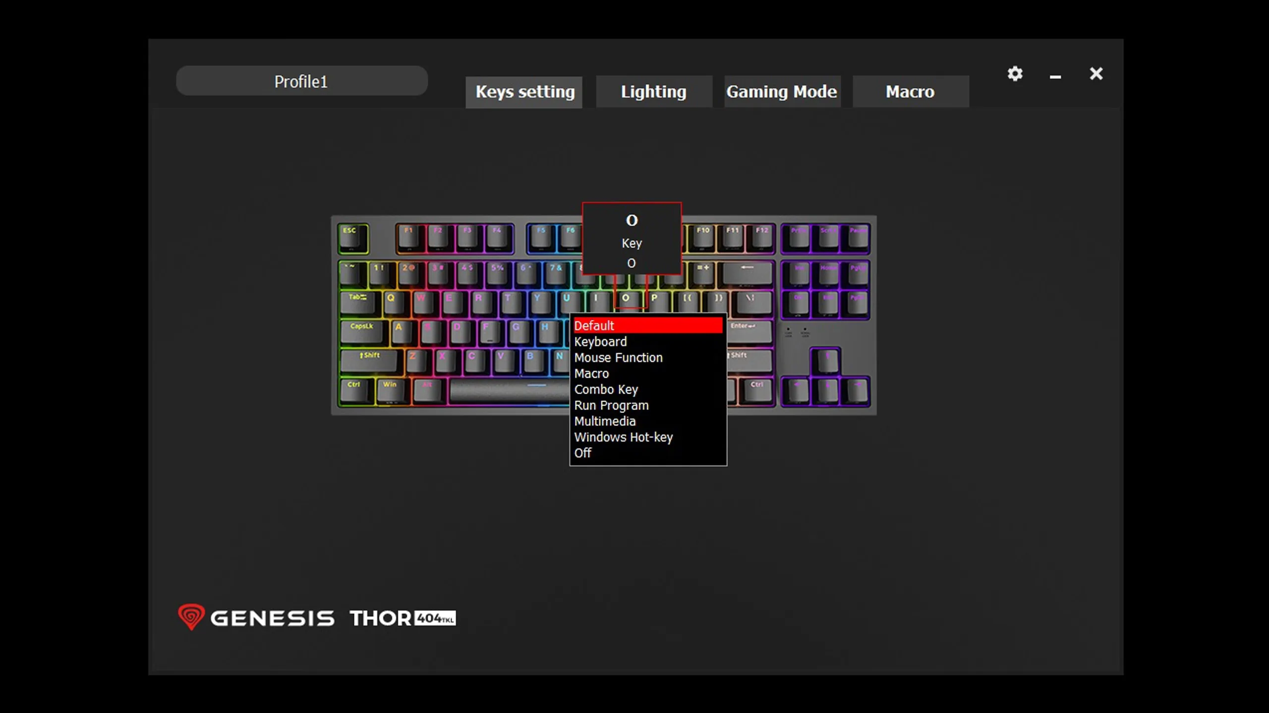 Genesis Thor 404 TKL software