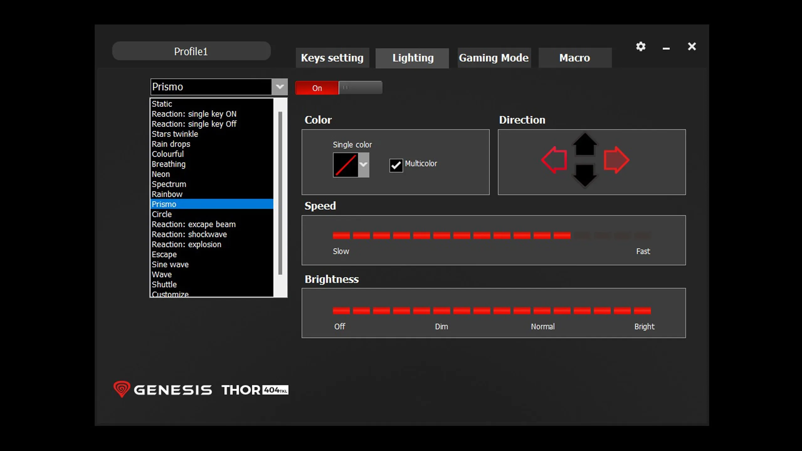 Genesis Thor 404 TKL software