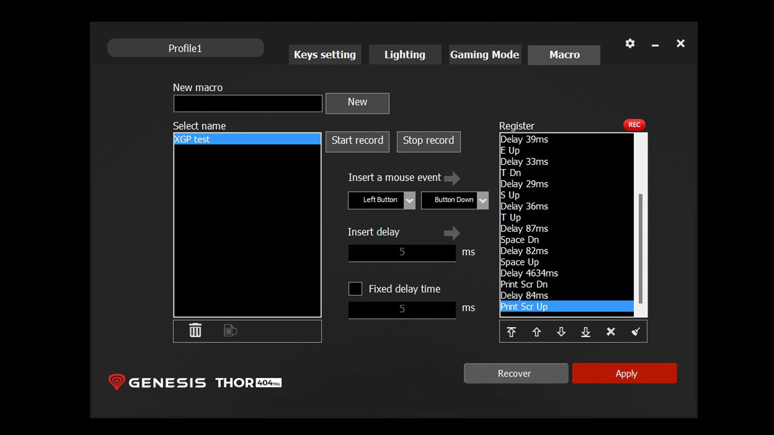 Genesis Thor 404 TKL software