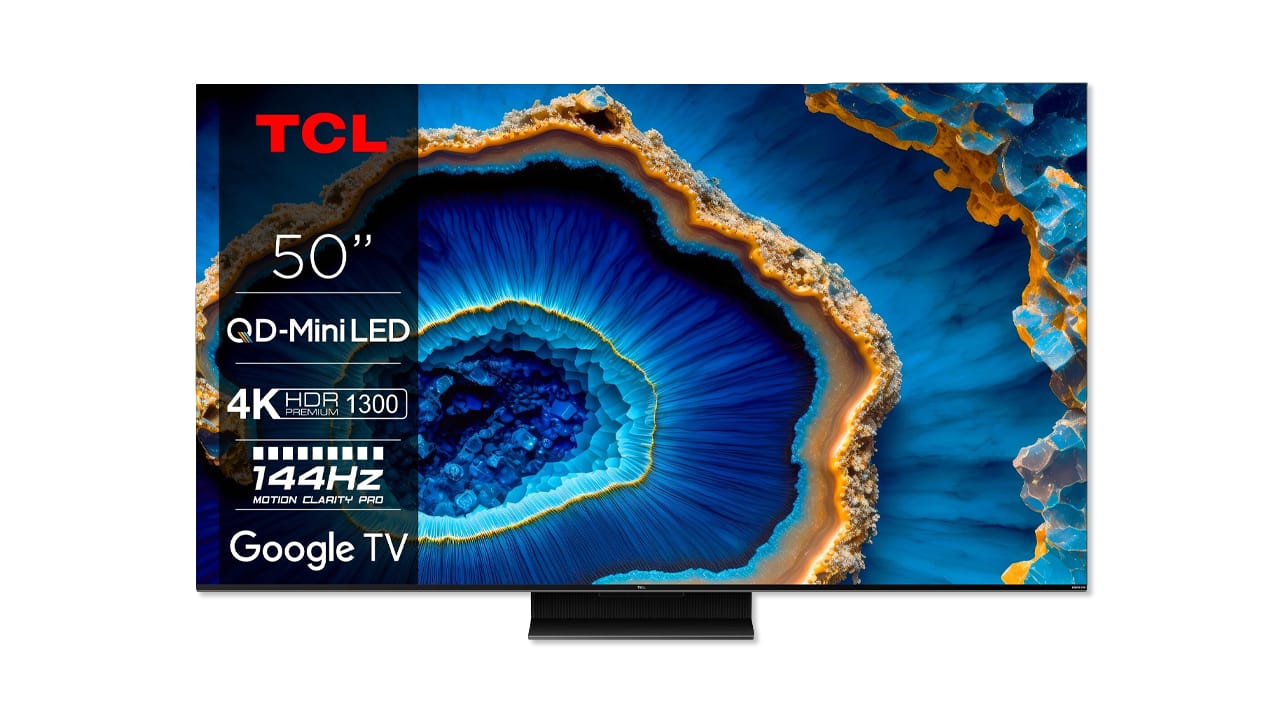 Telewizor TCL 50C809 (50″ QD Mini LED 4K 144 Hz) dostępny w promocji za 2999 zł (300 zł taniej)