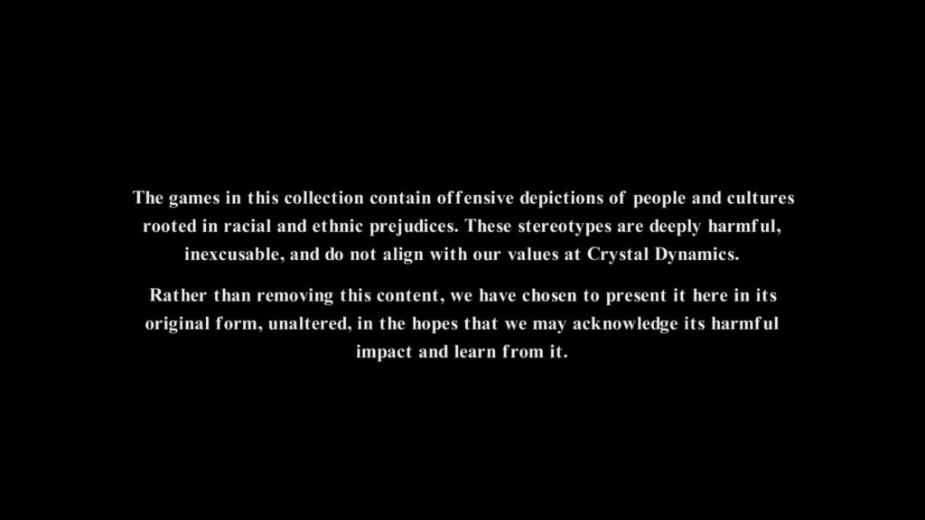 Oświadczenie w Crystal Dynamics w Tomb Raider I-III Remastered