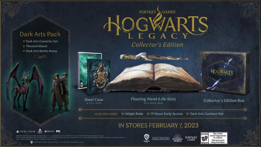 edycja kolekcjonerska hogwarts legacy zawartość